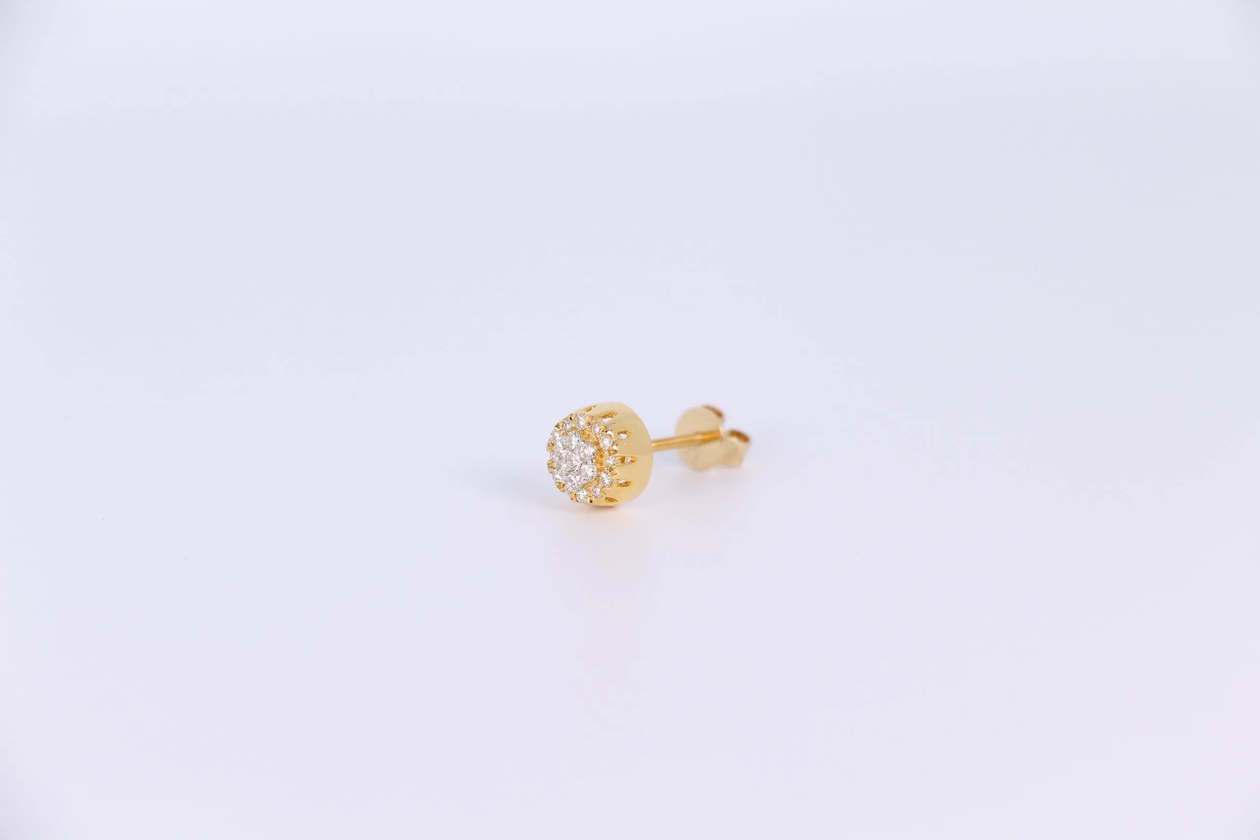 10K Yellow Gold Earrings .250Ctw