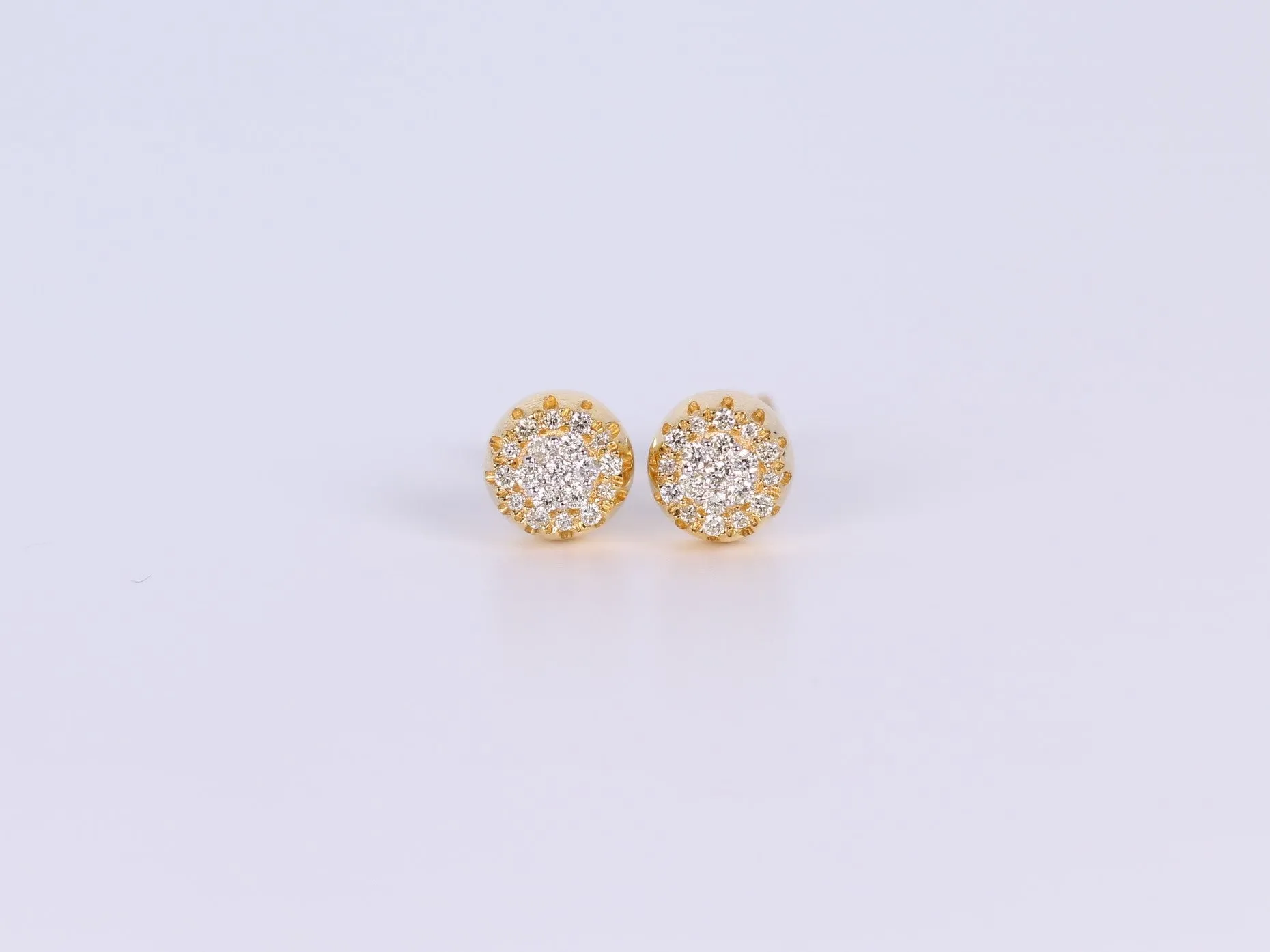 10K Yellow Gold Earrings .250Ctw