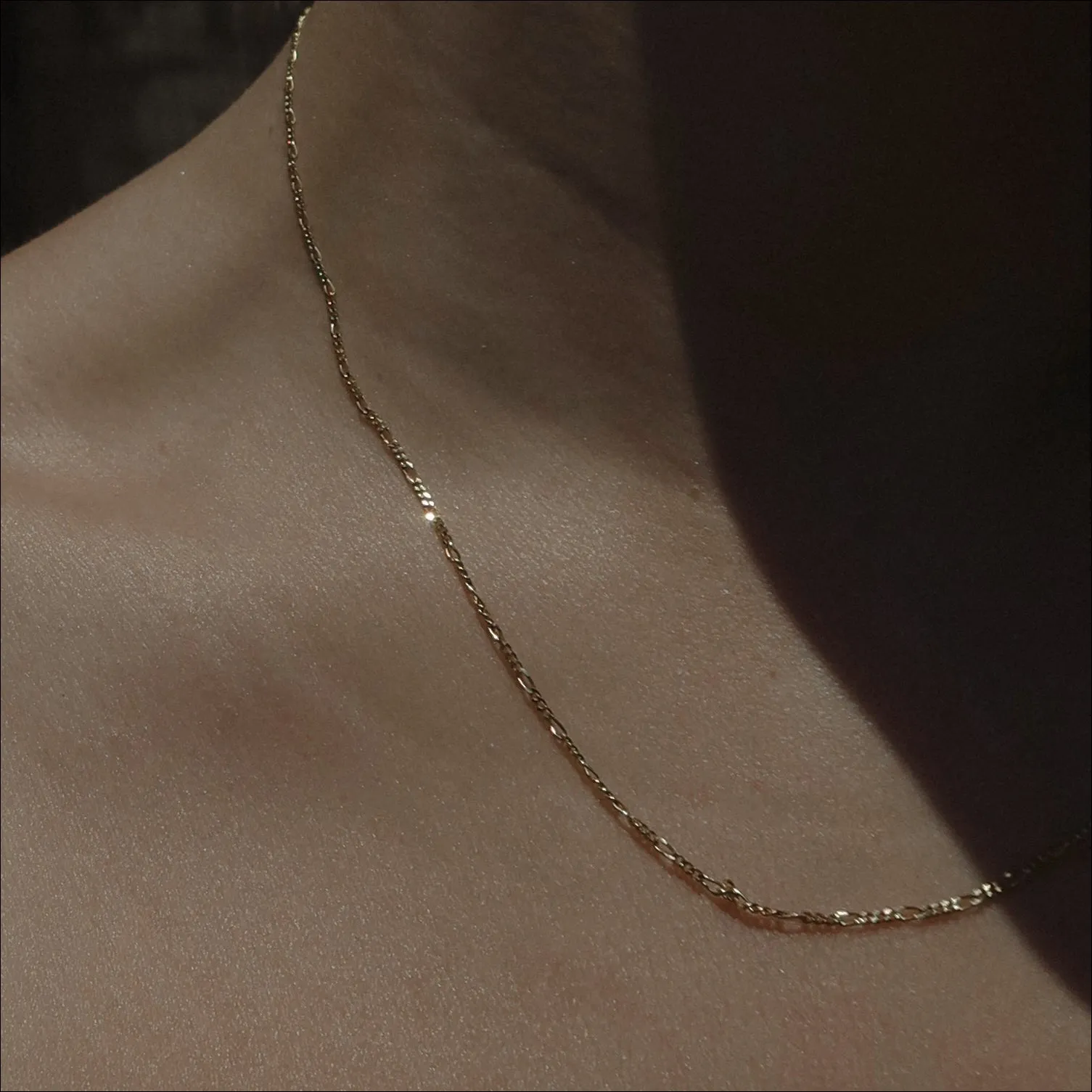 14k Petite Figaro Chain