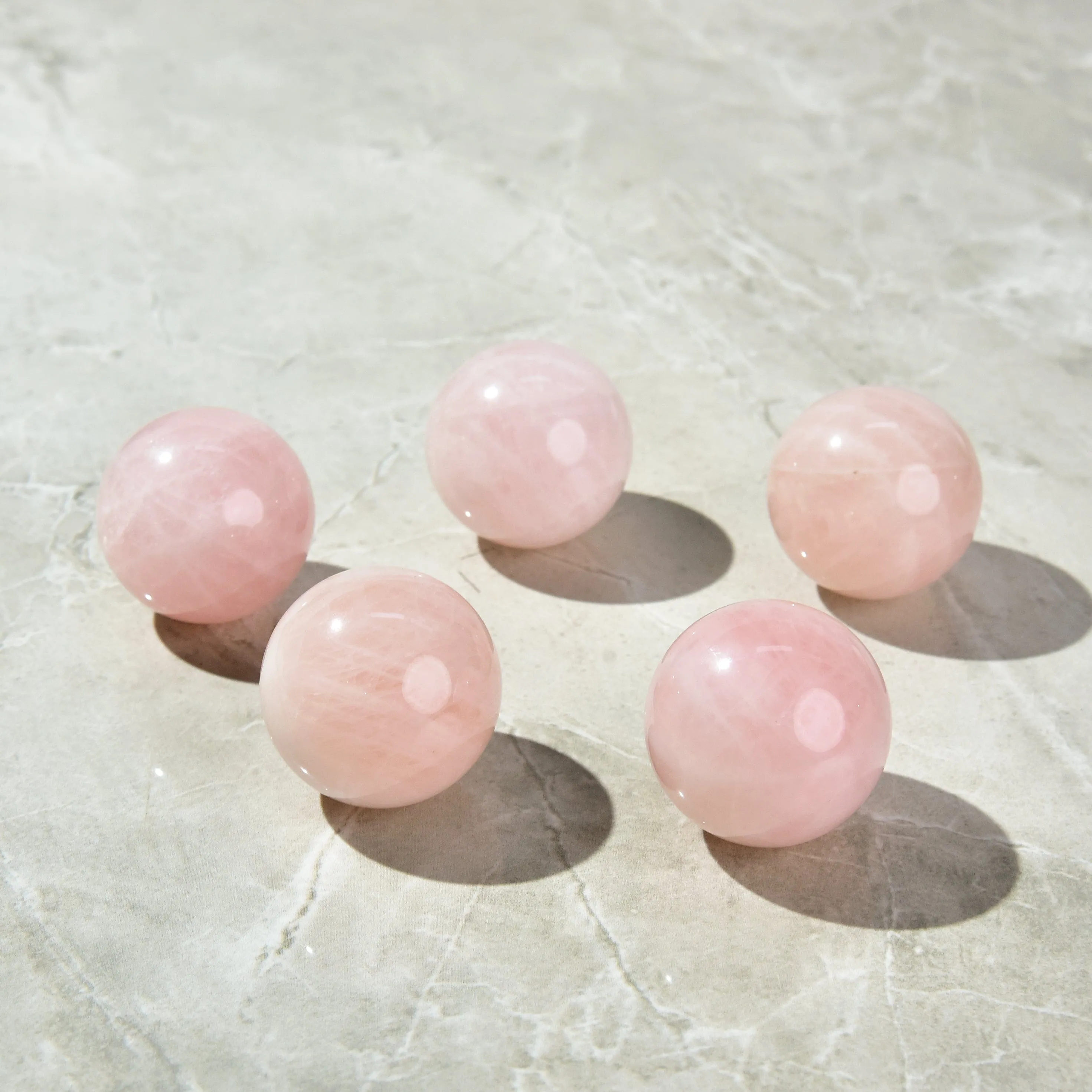 1.6 Rose Quartz Sphere Natural Gemstone Carving