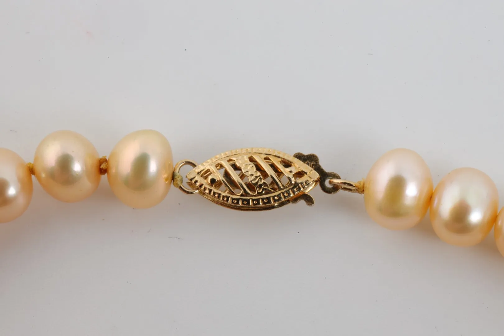 16" & 7" 14k Yellow Gold 3 Strand Pearl Necklace & Pearl Bracelet Set (110.64g.)