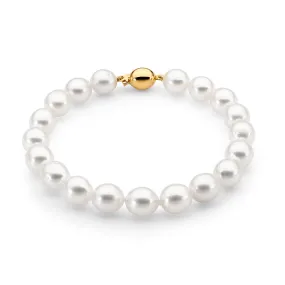 18ct Yellow Gold Pearl Strand