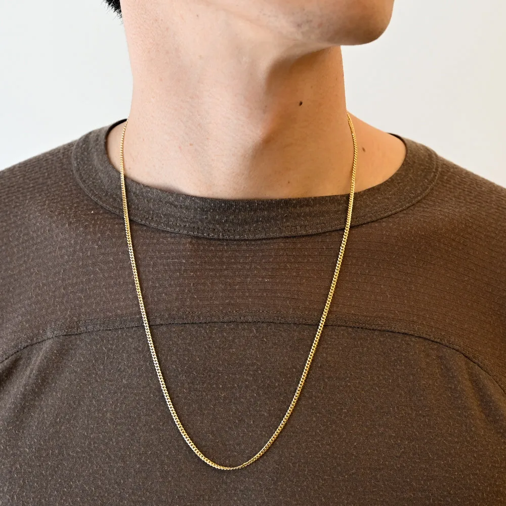 2 mm Yellow Gold Curb Chain