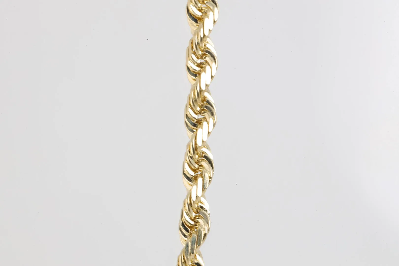 20" 14k Yellow Gold Rope Chain Necklace (21.03g.)