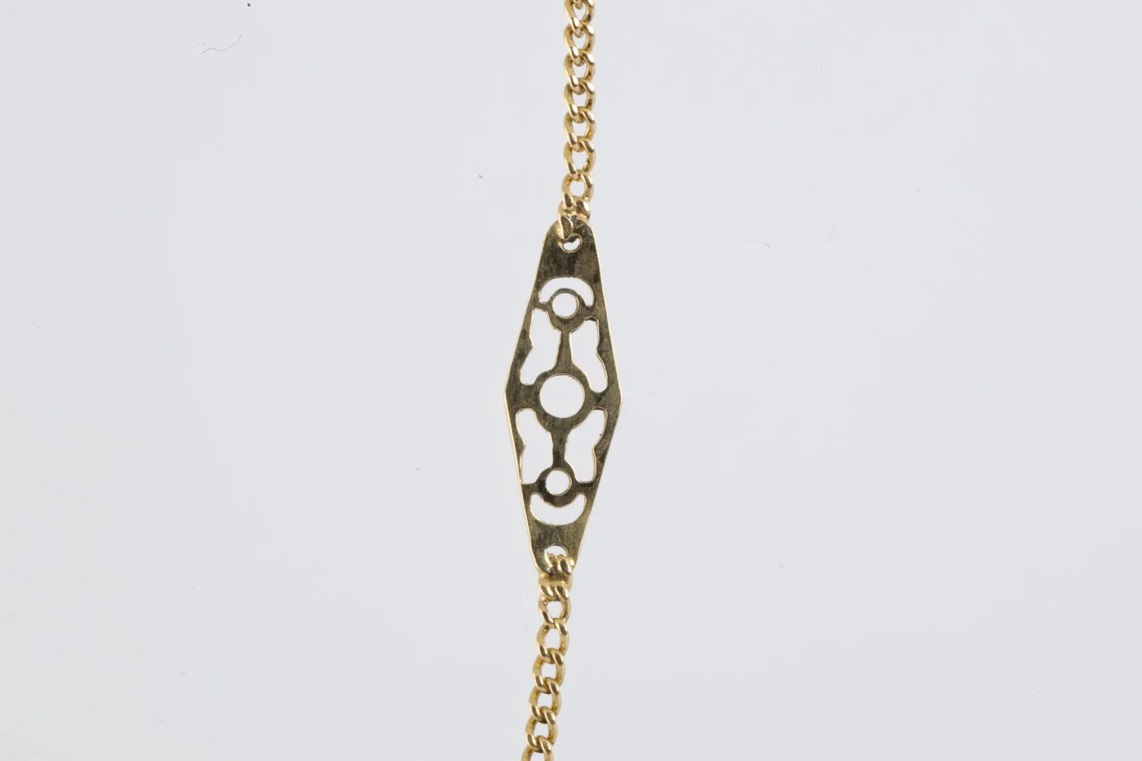 25" 18k Yellow Gold Station Necklace (4.53g.)