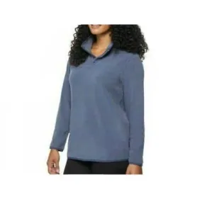 32 Degrees Women's Button Snap Fleece Pullover