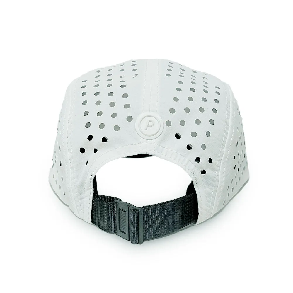 5-Panel Camper Cycling and Running Cap White/Black