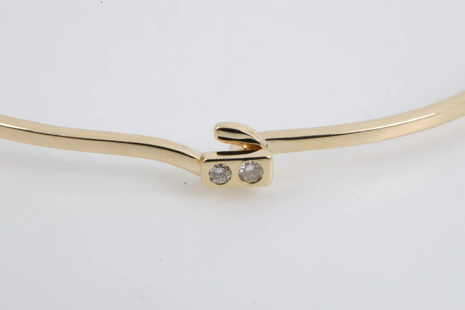 7.5" 14k Yellow Gold 0.10tcw Diamond Tag Bracelet (11.28g.)