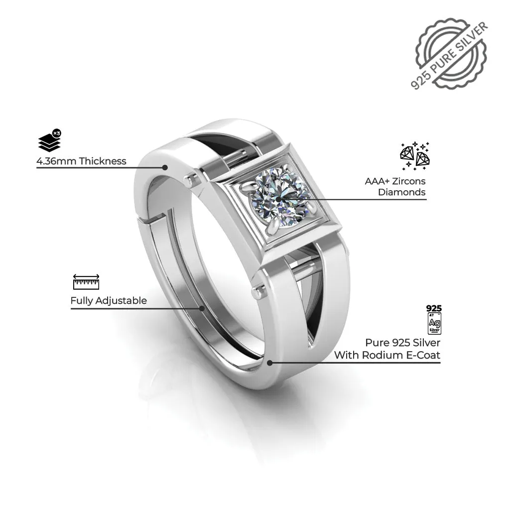 925 Pure Sterling Silver Miss Carat Women's Special and Stardom Mens Couple's Ring