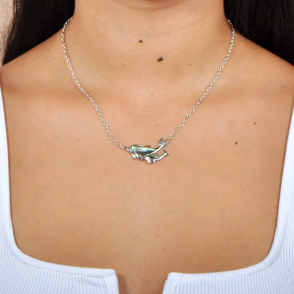 Abalone Makuahine Dolphin Necklace