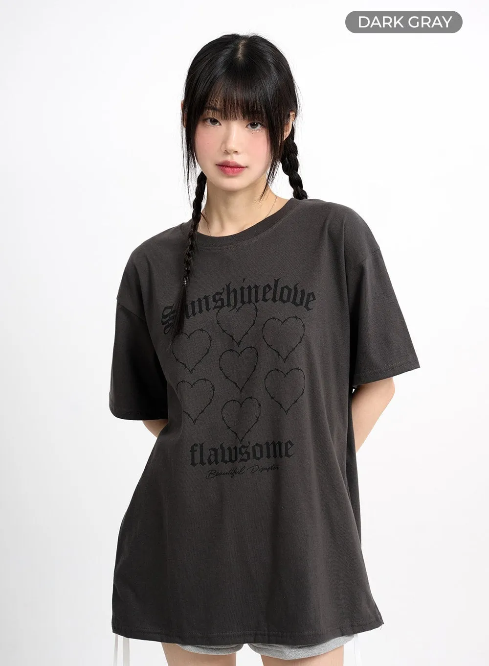 Acubi Oversized Graphic Tee CM415