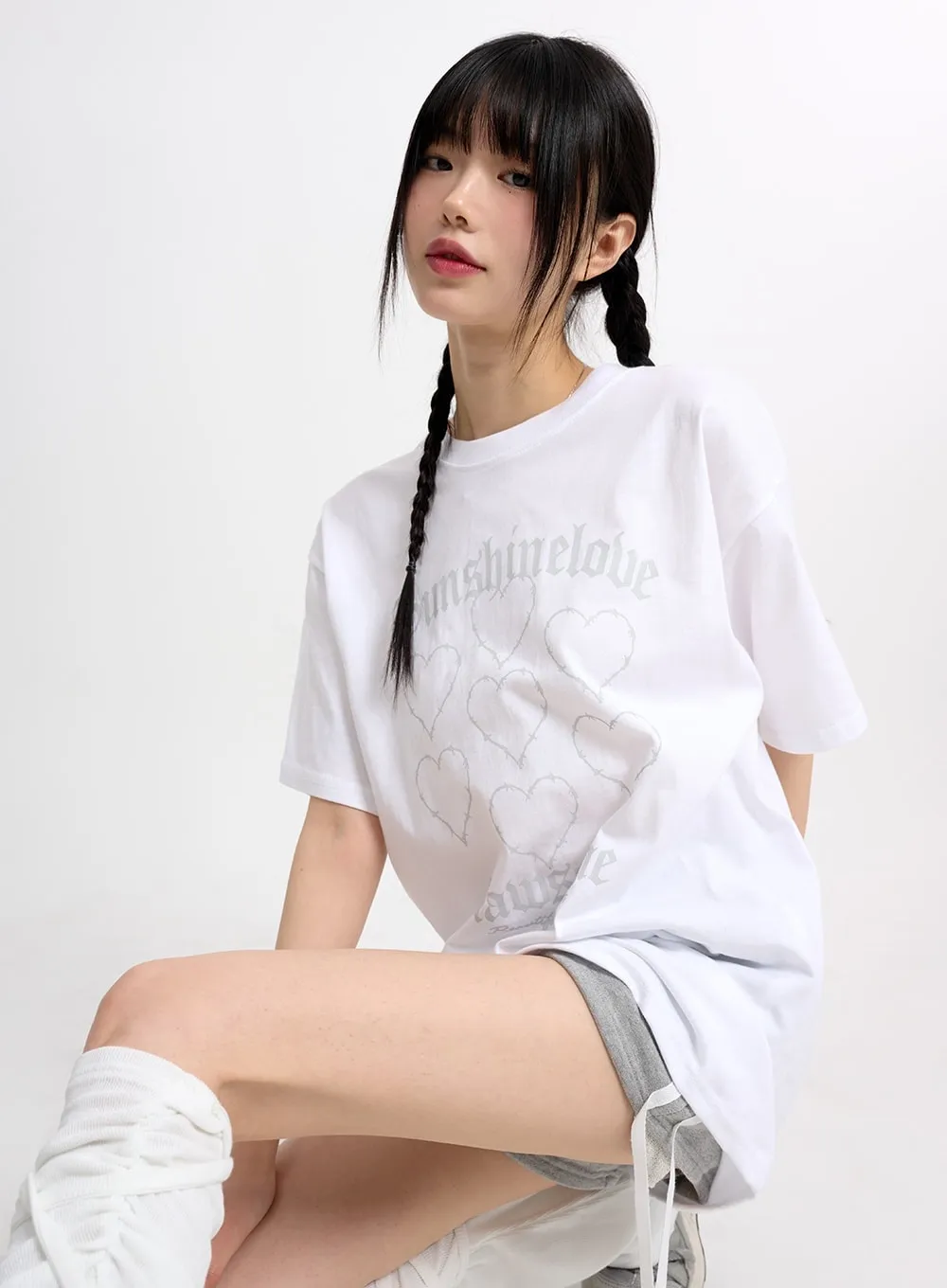 Acubi Oversized Graphic Tee CM415