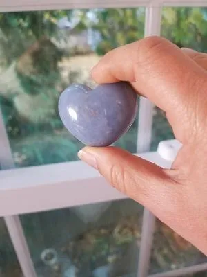 Angelite Heart Stone