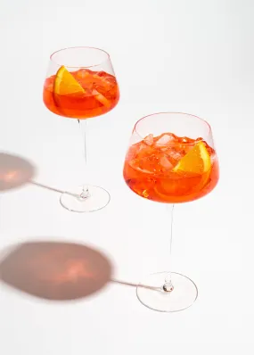 Angled Amaro Spritz Glasses - Set of 2