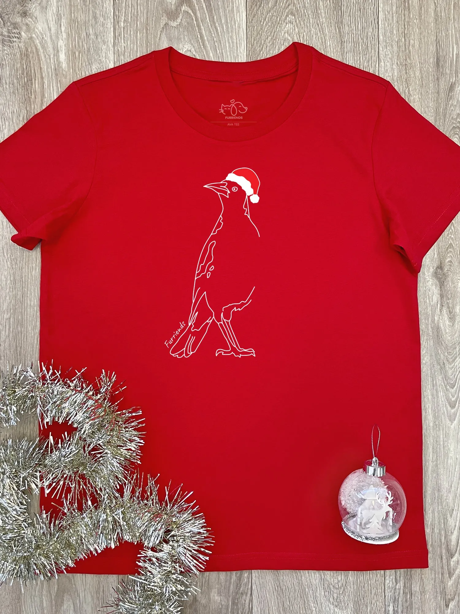 Australian Magpie - Christmas Edition Ava Women's Regular Fit Tee