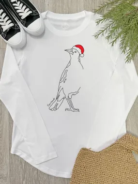 Australian Magpie - Christmas Edition Olivia Long Sleeve Tee