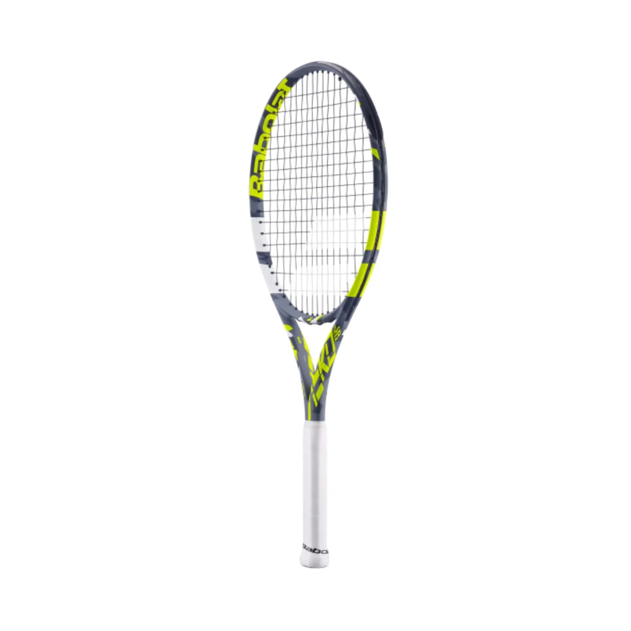 Babolat Pure Aero JR 25 Prestrung Junior Tennis Racquet [Grey/Yellow/White]