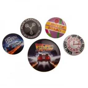 Back To The Future Button Badge Set