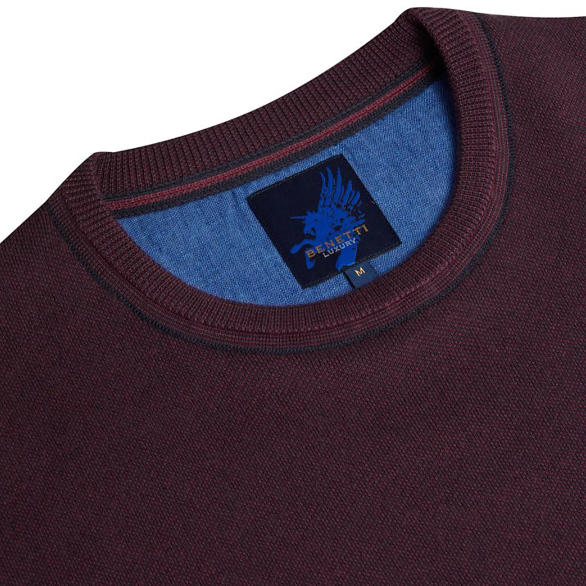 Benetti Crew Knit - Carson Plum