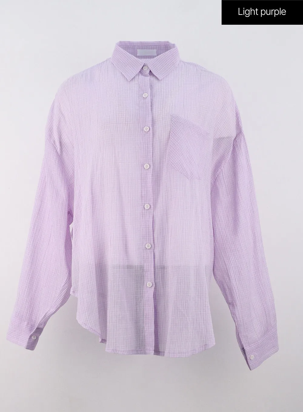 Buttoned Loose-Fit Checkered Shirt OG318