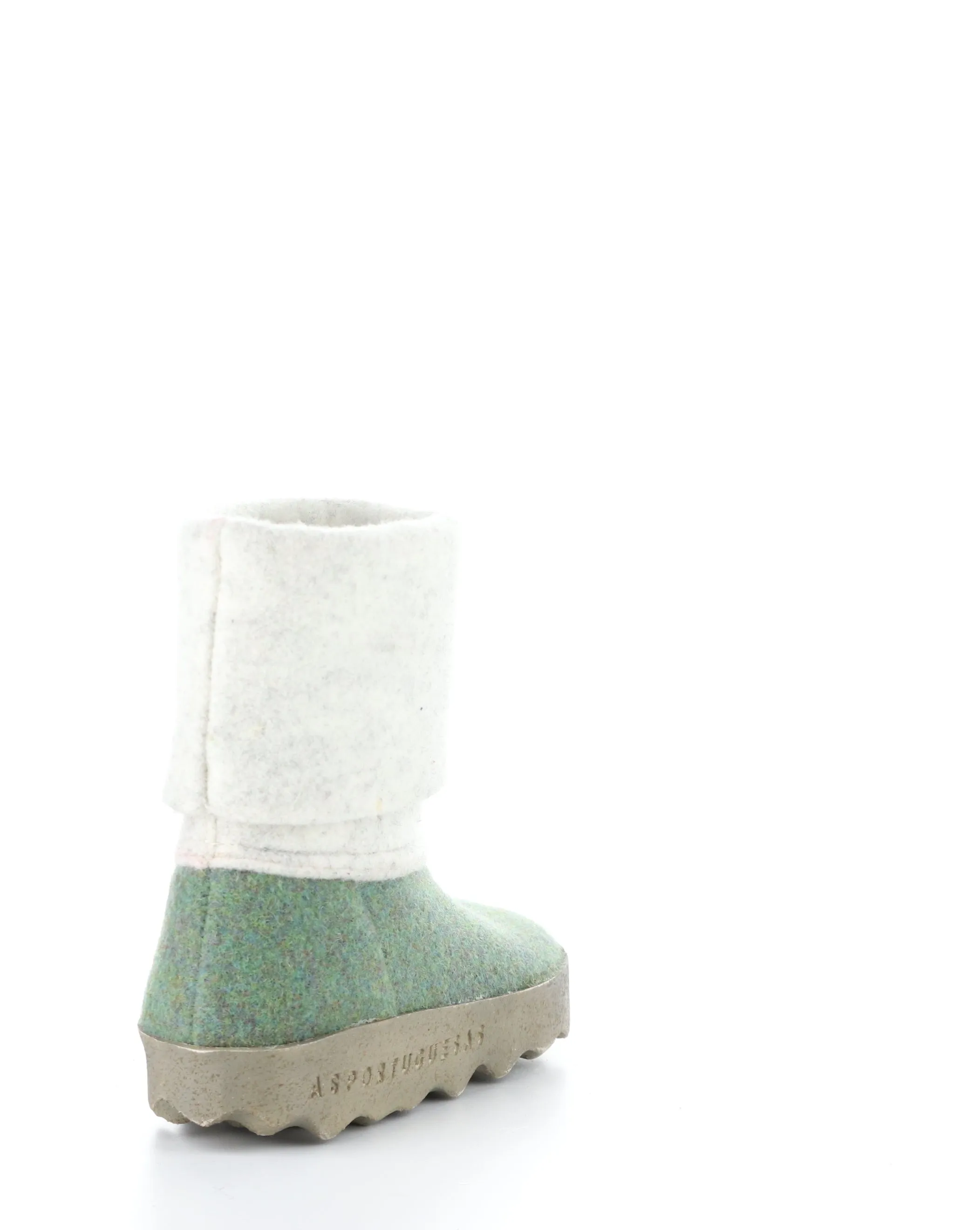 CADY137ASP Green Round Toe Boots