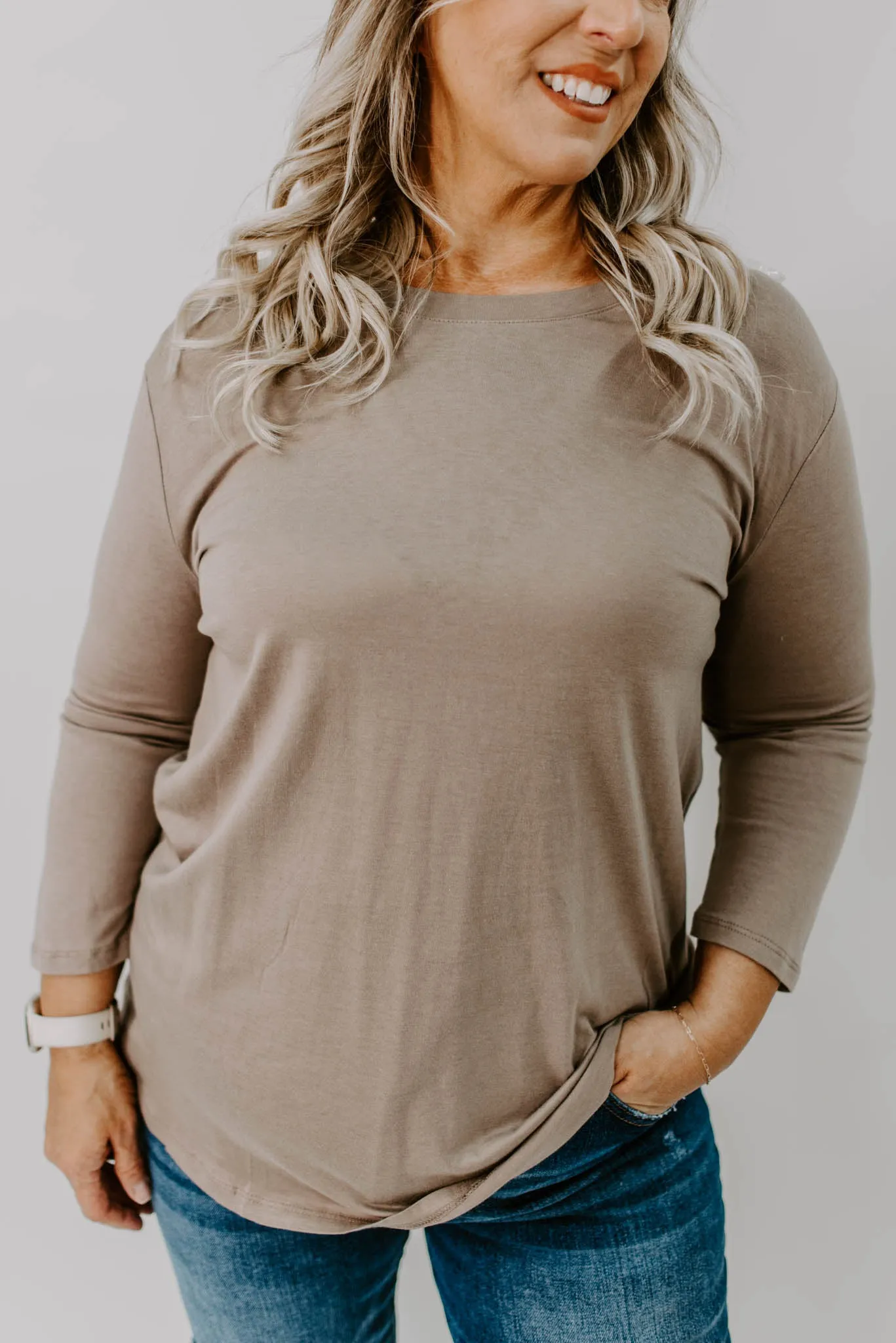 Cafe Cozy Curvy Semi Loose Top