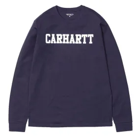 Carhartt Long Sleeve College T-Shirt- Lakers Purple