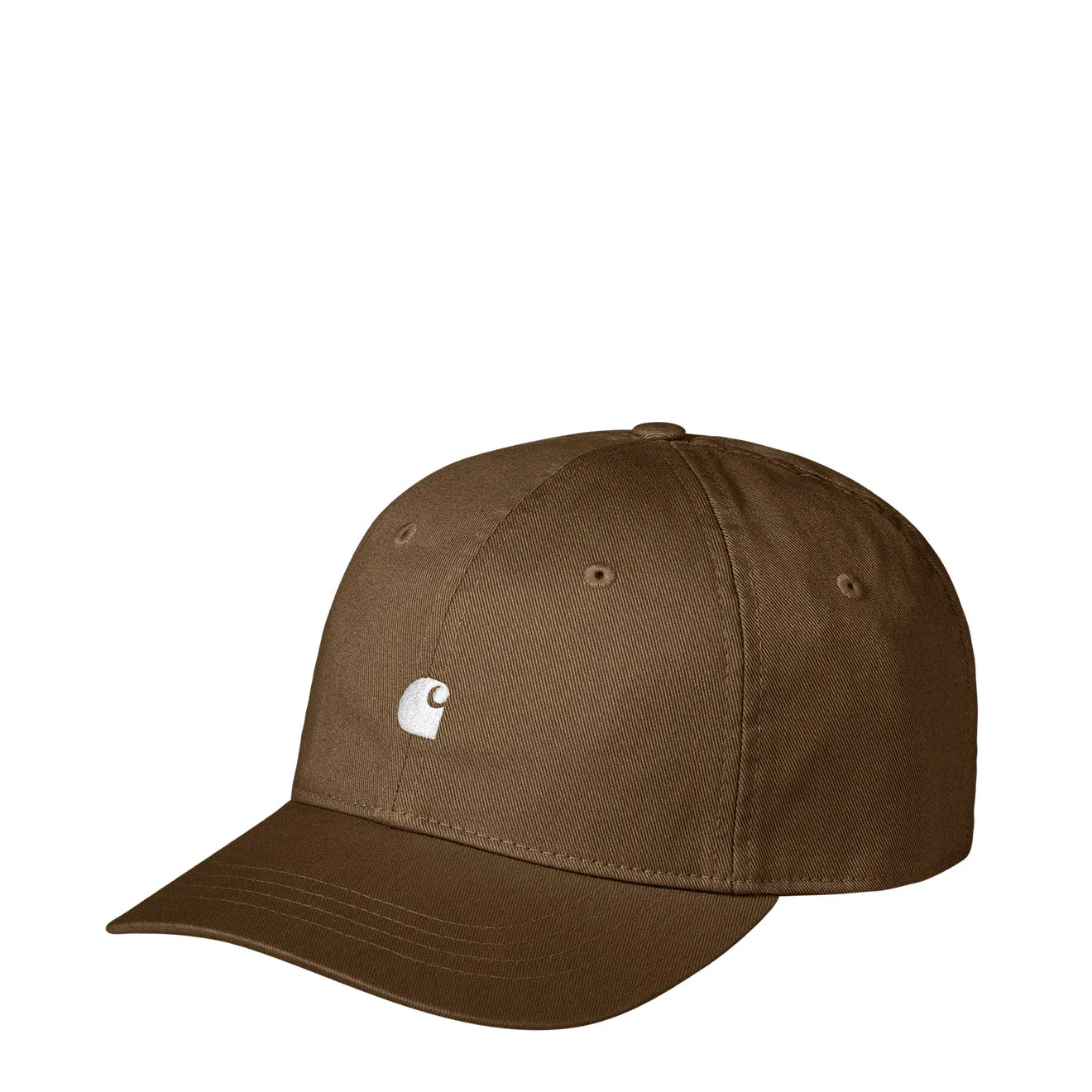 Carhartt WIP Madison Logo Cap Lumber / White