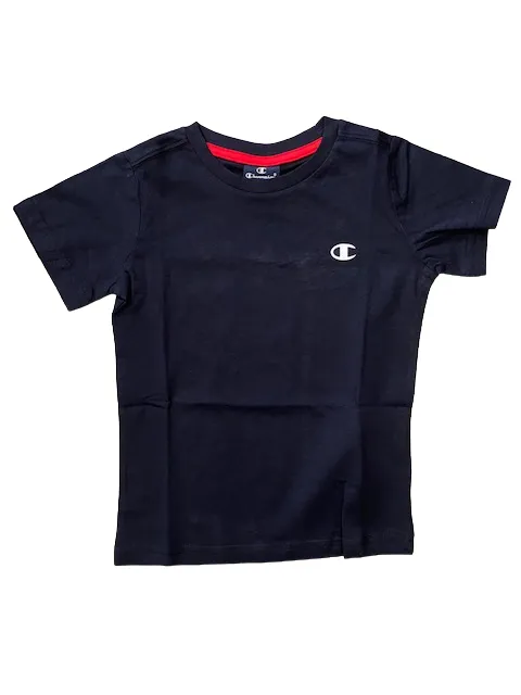 Champion 2 Legacy Basic C-Logo short sleeve boy's t-shirt 306023 RS006 LLR/NNY red blue