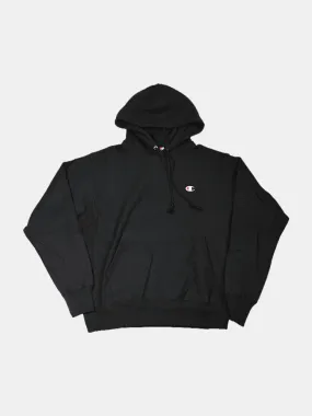 Champion Reverse Weave Small C Boyfriend Hood - Black