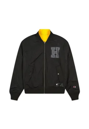 CHAMPION x STRANGER THINGS Giubbotto Reversibile Zip Unisex Hawkins Nero Giallo 217754