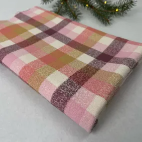 Cozy Organic Cotton Flannel in Honeysuckle Check