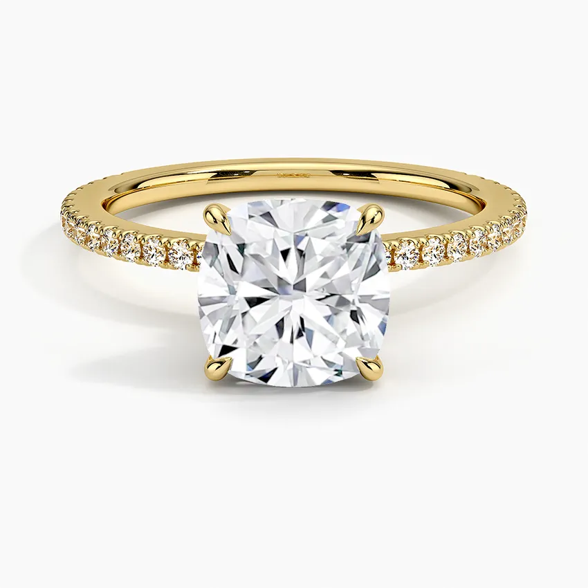 Cushion Demi Diamond Engagement Ring [Setting Only] - EC110C