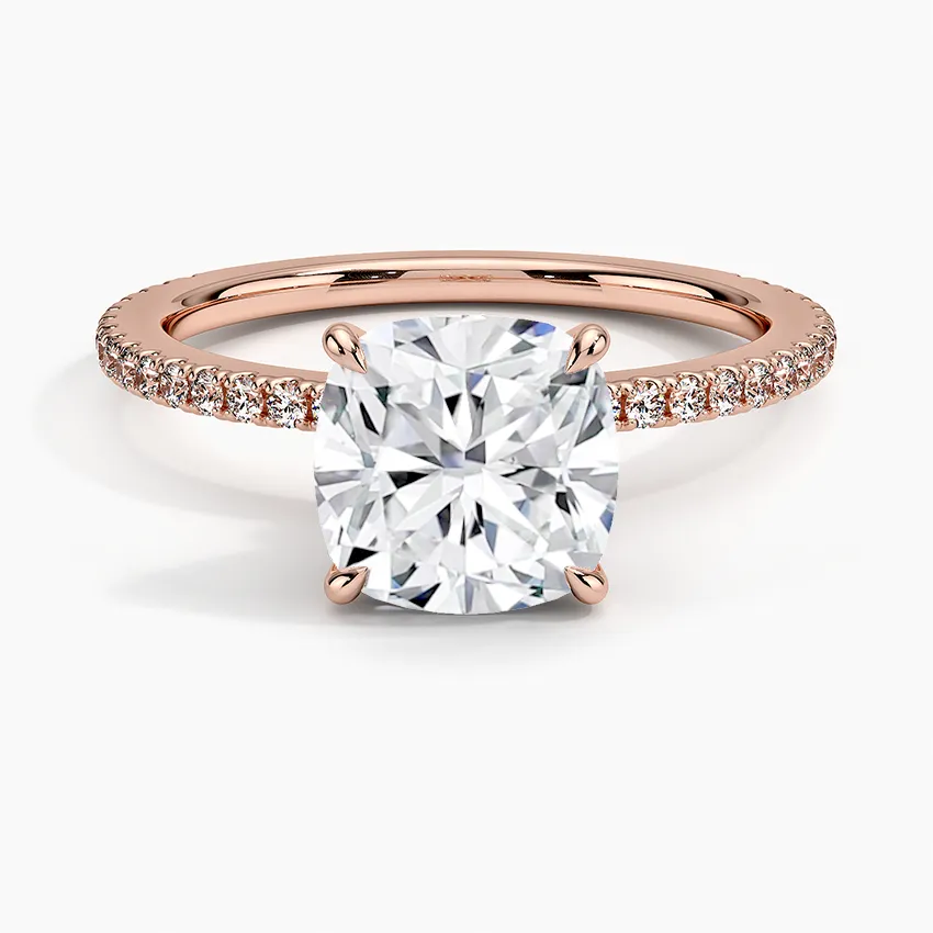 Cushion Demi Diamond Engagement Ring [Setting Only] - EC110C