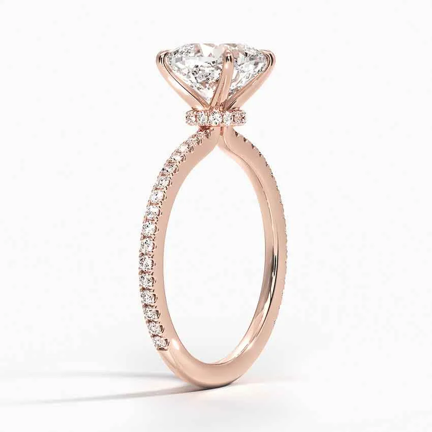 Cushion Demi Diamond Engagement Ring [Setting Only] - EC110C