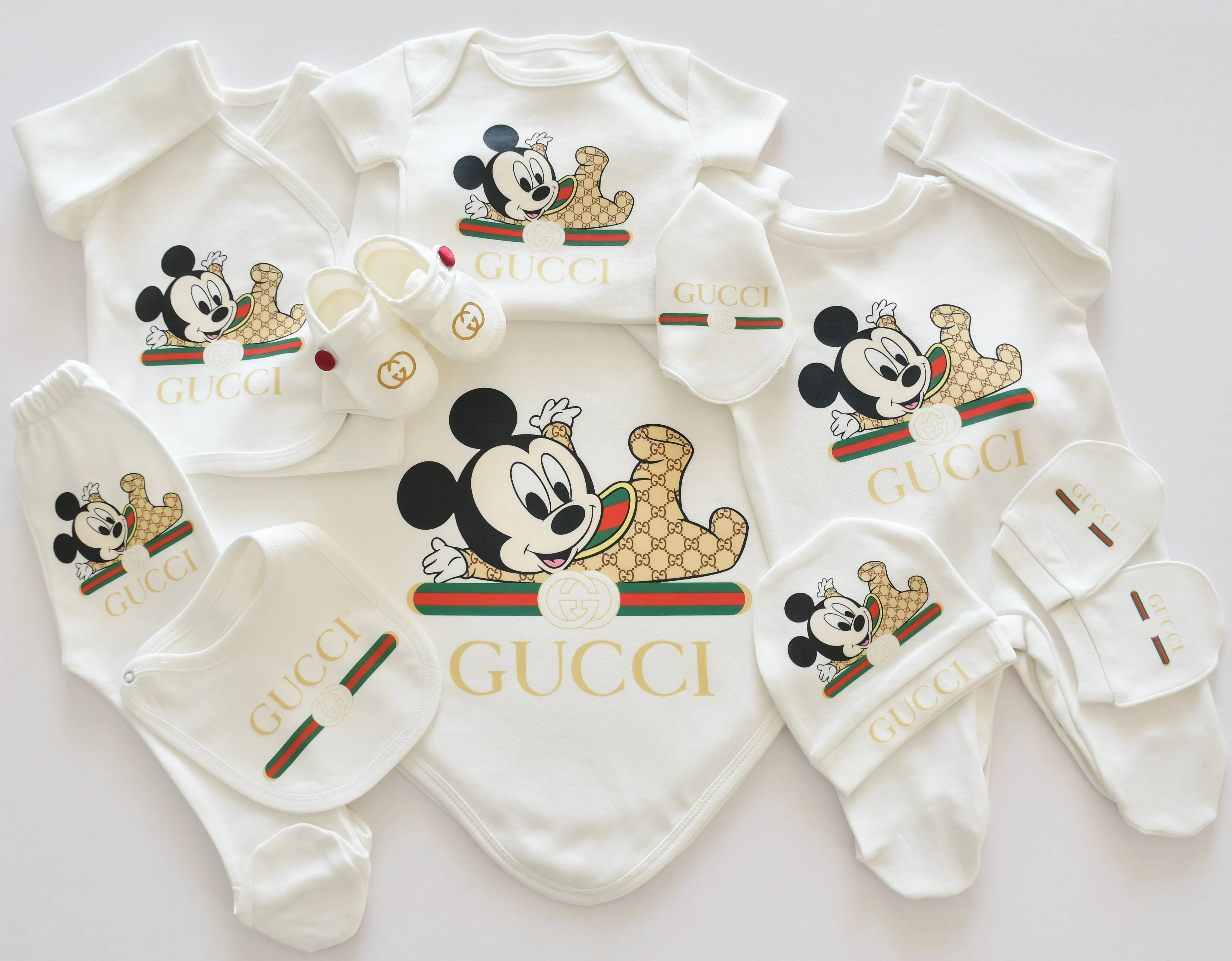 Cute Mickey and Minnie Newborn Baby Set