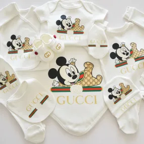 Cute Mickey and Minnie Newborn Baby Set