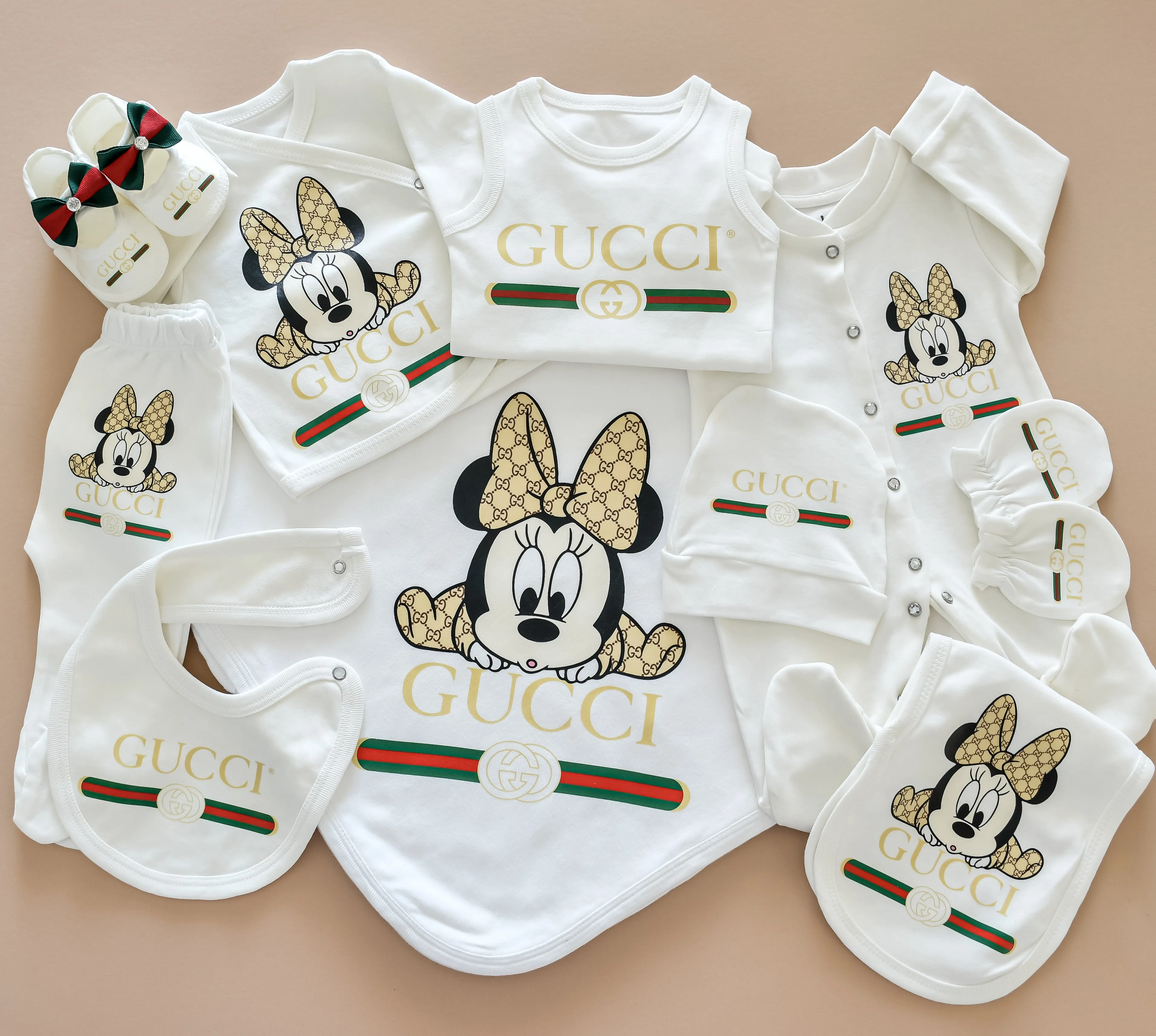 Cute Mickey and Minnie Newborn Baby Set