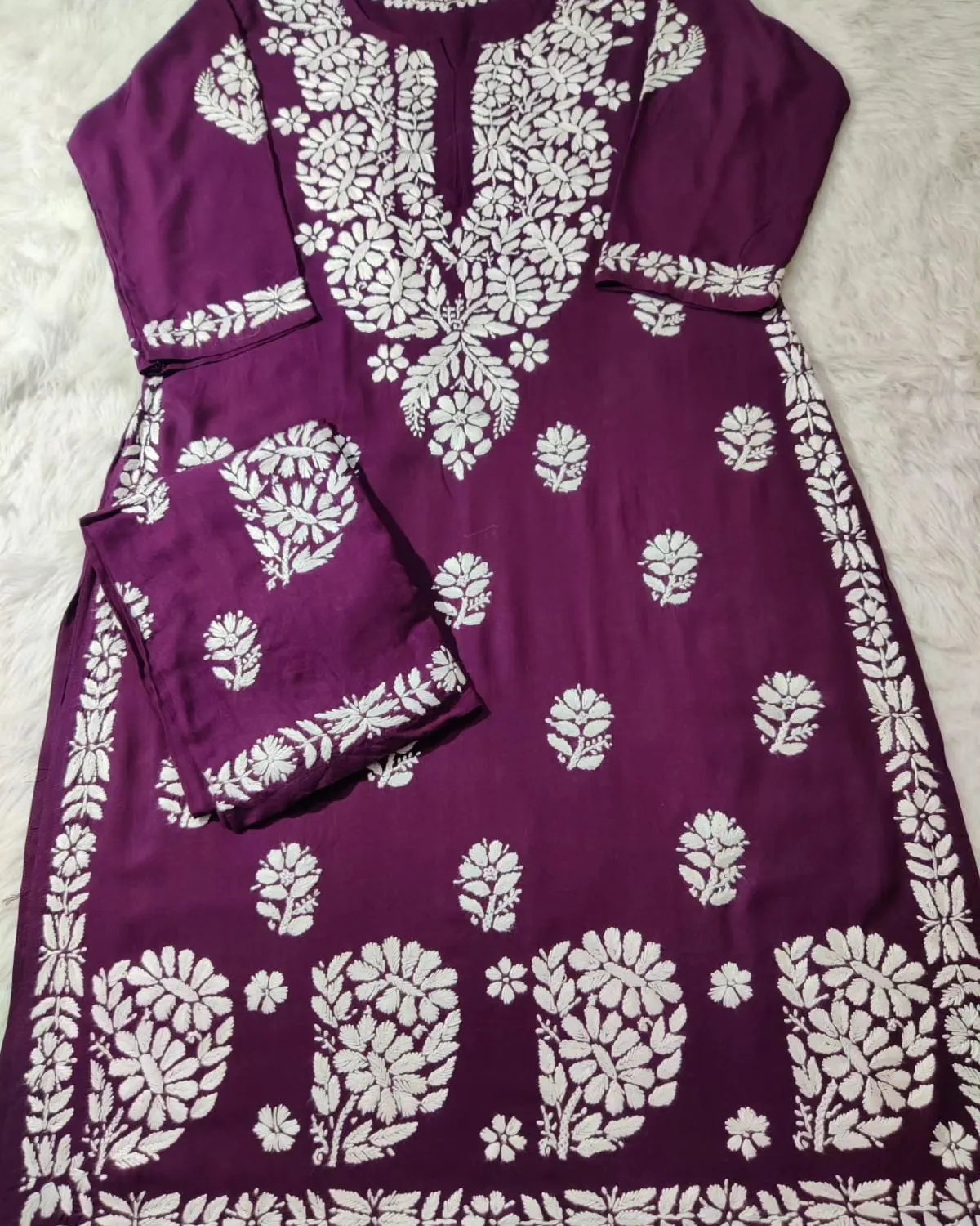 Daniya Premium Chikankari Modal Co-ord Sets