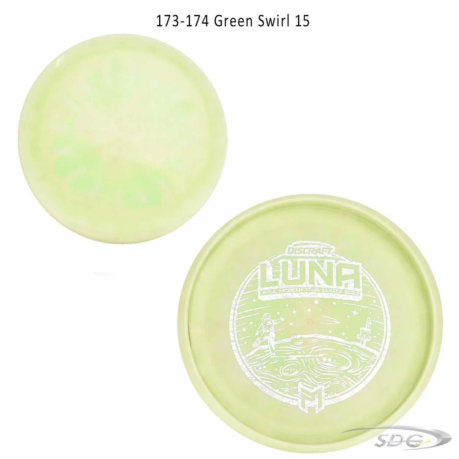 Discraft ESP Luna Bottom Stamp 2023 Paul McBeth Tour Series Disc Golf Putter