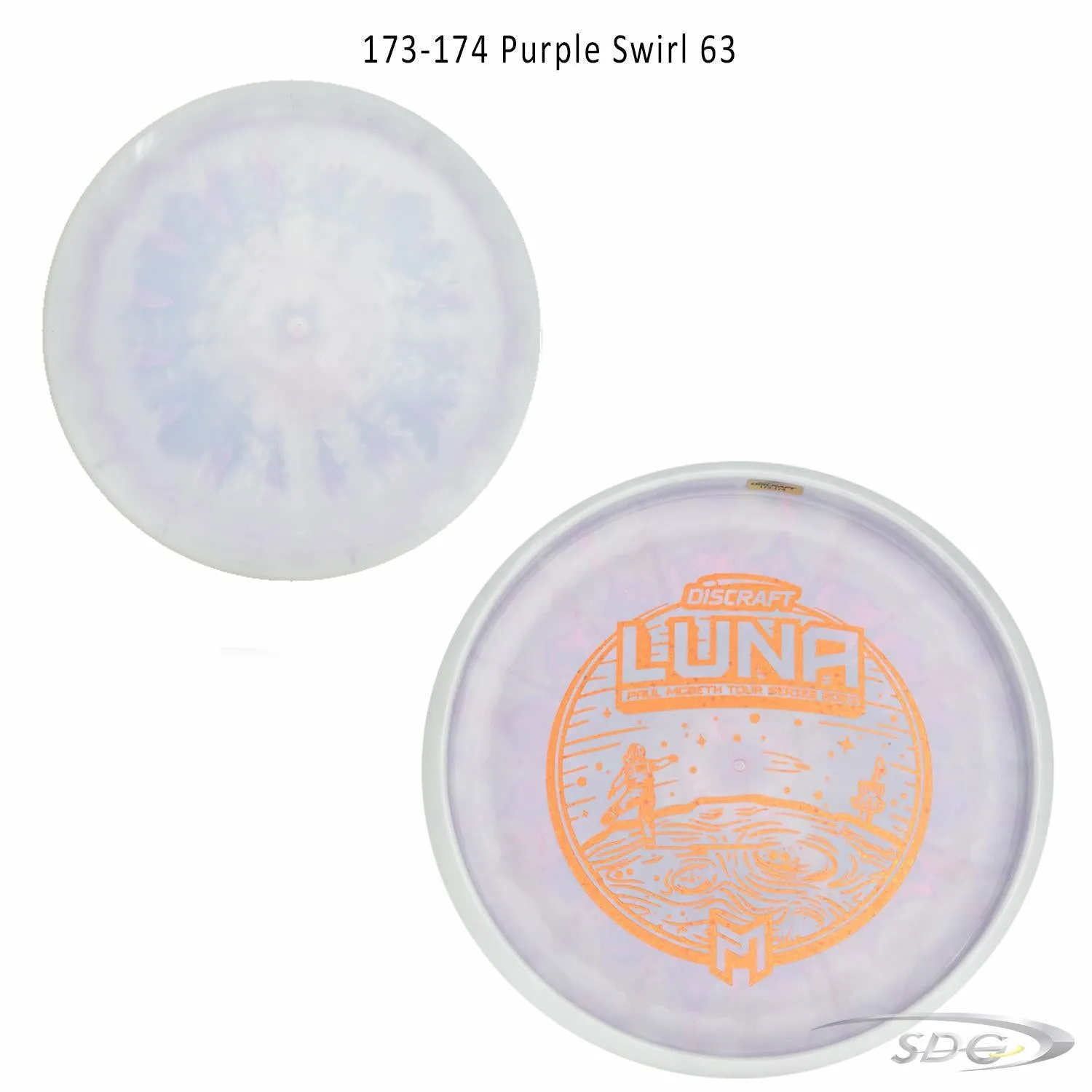 Discraft ESP Luna Bottom Stamp 2023 Paul McBeth Tour Series Disc Golf Putter