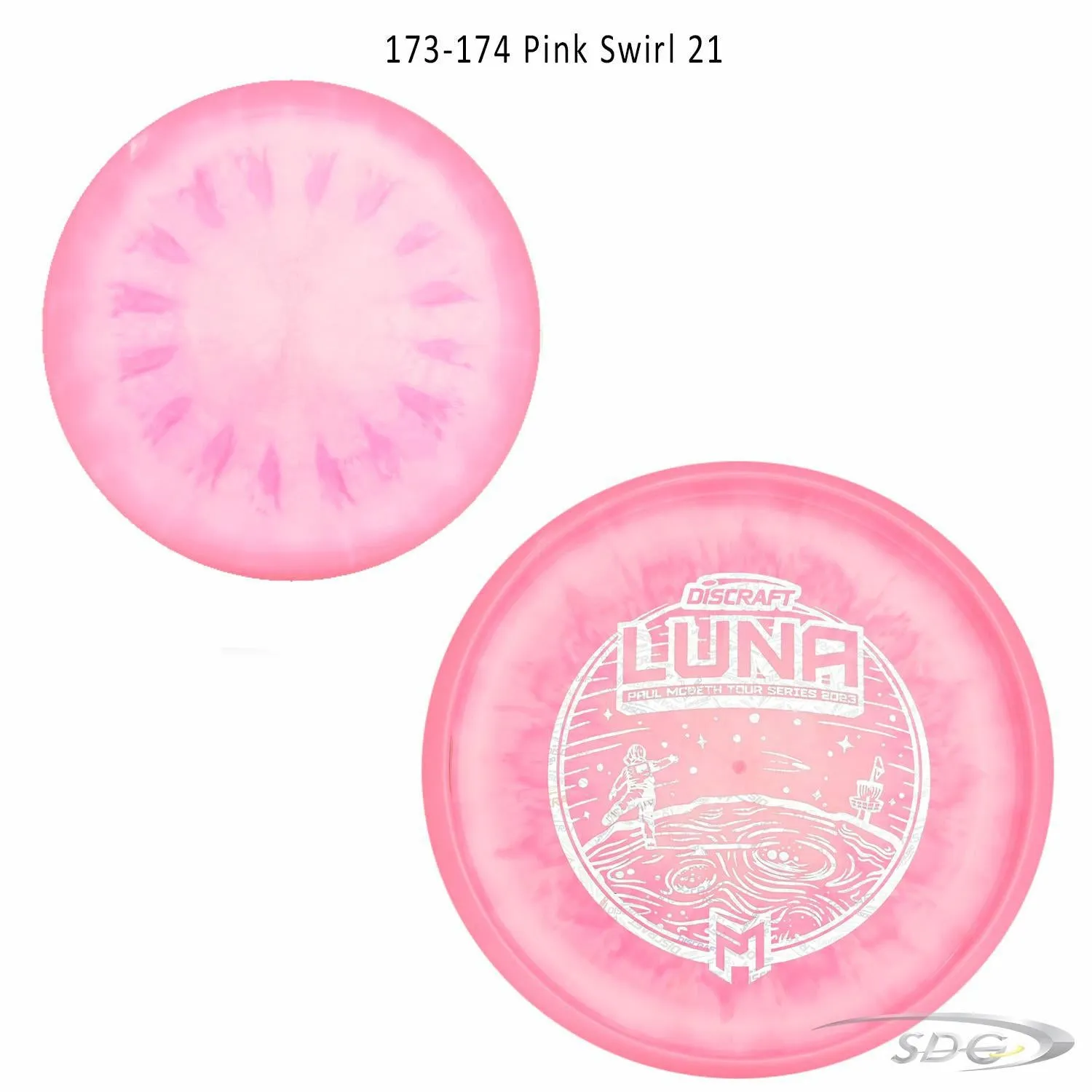 Discraft ESP Luna Bottom Stamp 2023 Paul McBeth Tour Series Disc Golf Putter