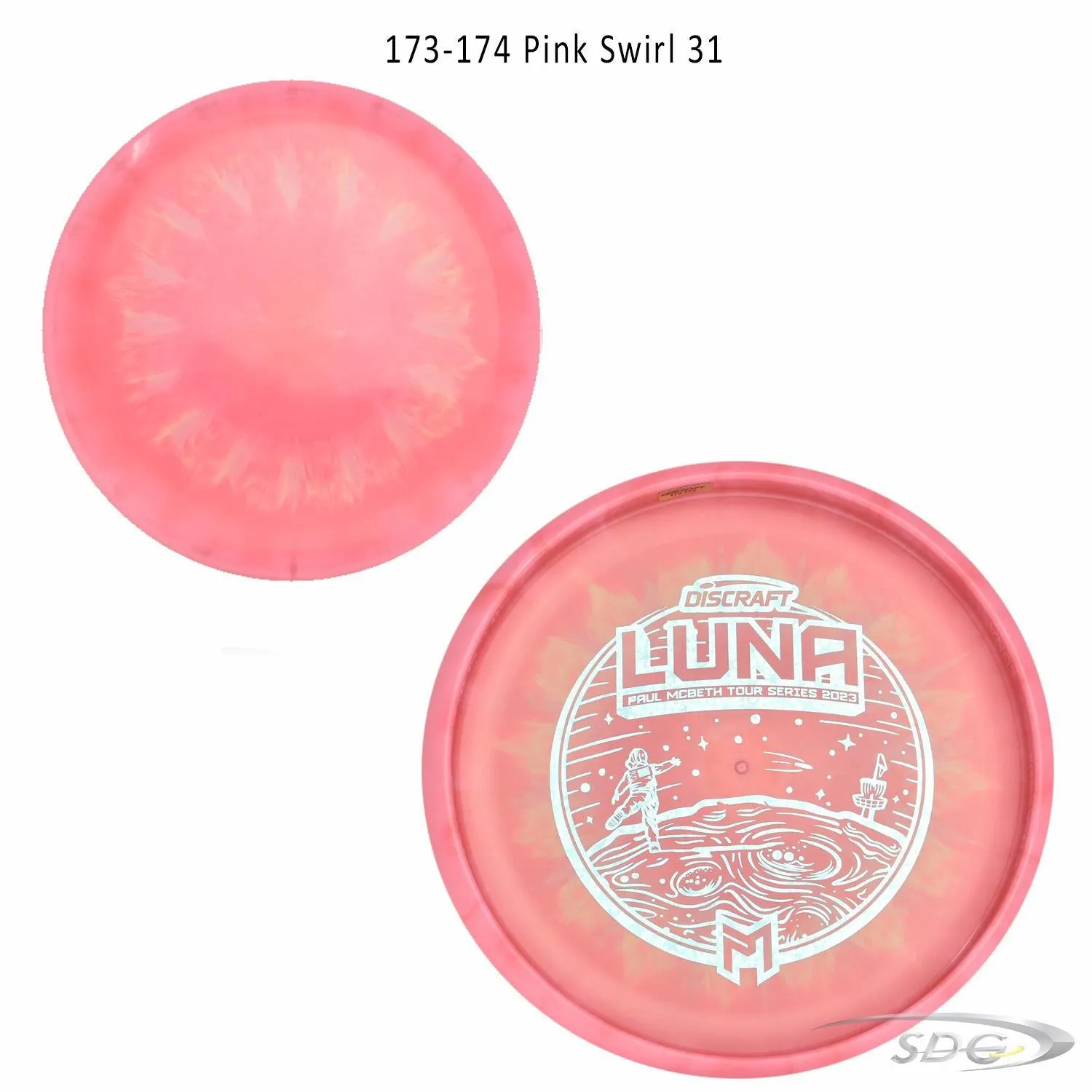 Discraft ESP Luna Bottom Stamp 2023 Paul McBeth Tour Series Disc Golf Putter