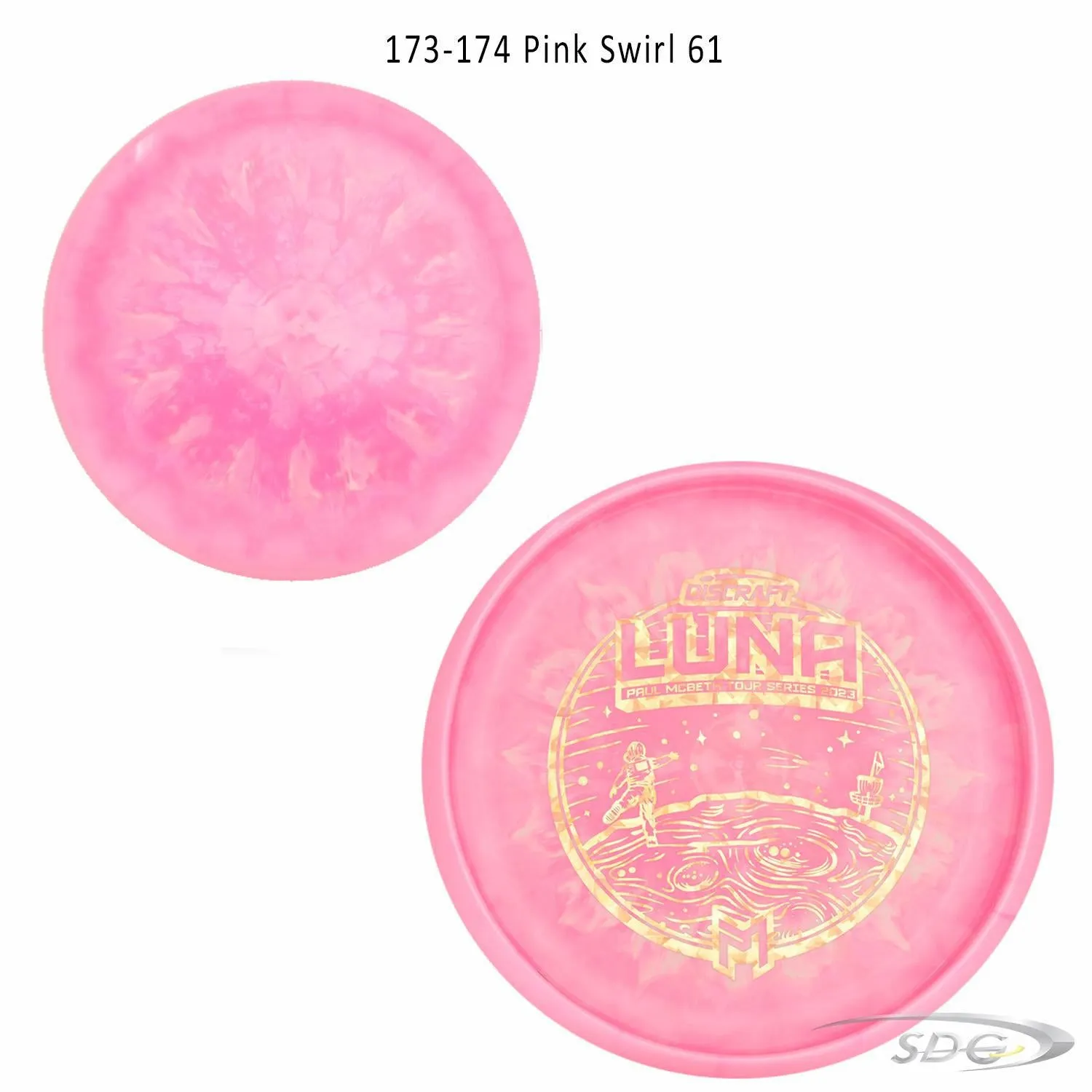 Discraft ESP Luna Bottom Stamp 2023 Paul McBeth Tour Series Disc Golf Putter