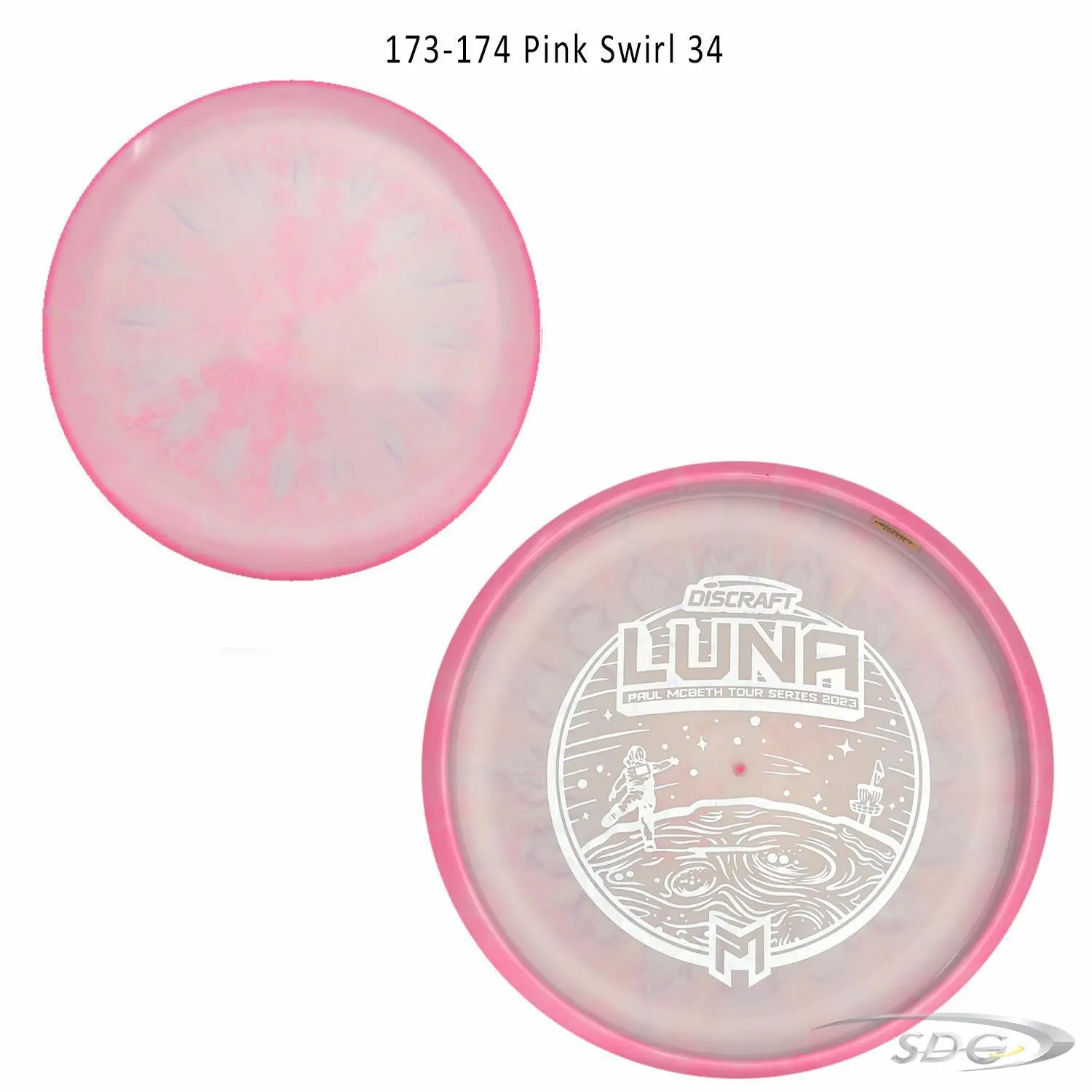 Discraft ESP Luna Bottom Stamp 2023 Paul McBeth Tour Series Disc Golf Putter