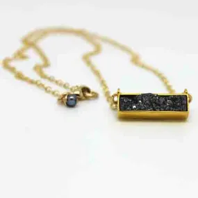 Druzy Bar Necklace