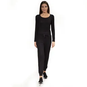 Ensemble Homewear T-shirt et pantalon jogger Noir