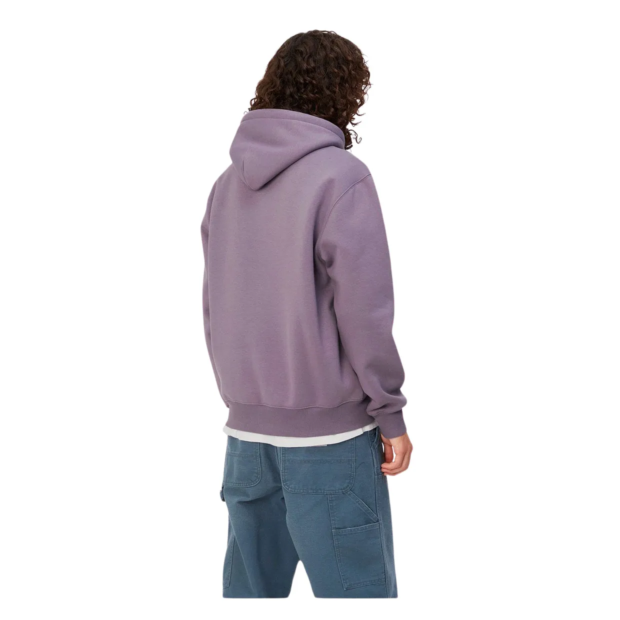 Felpa Uomo Carhartt WIP Hooded Sweat Viola