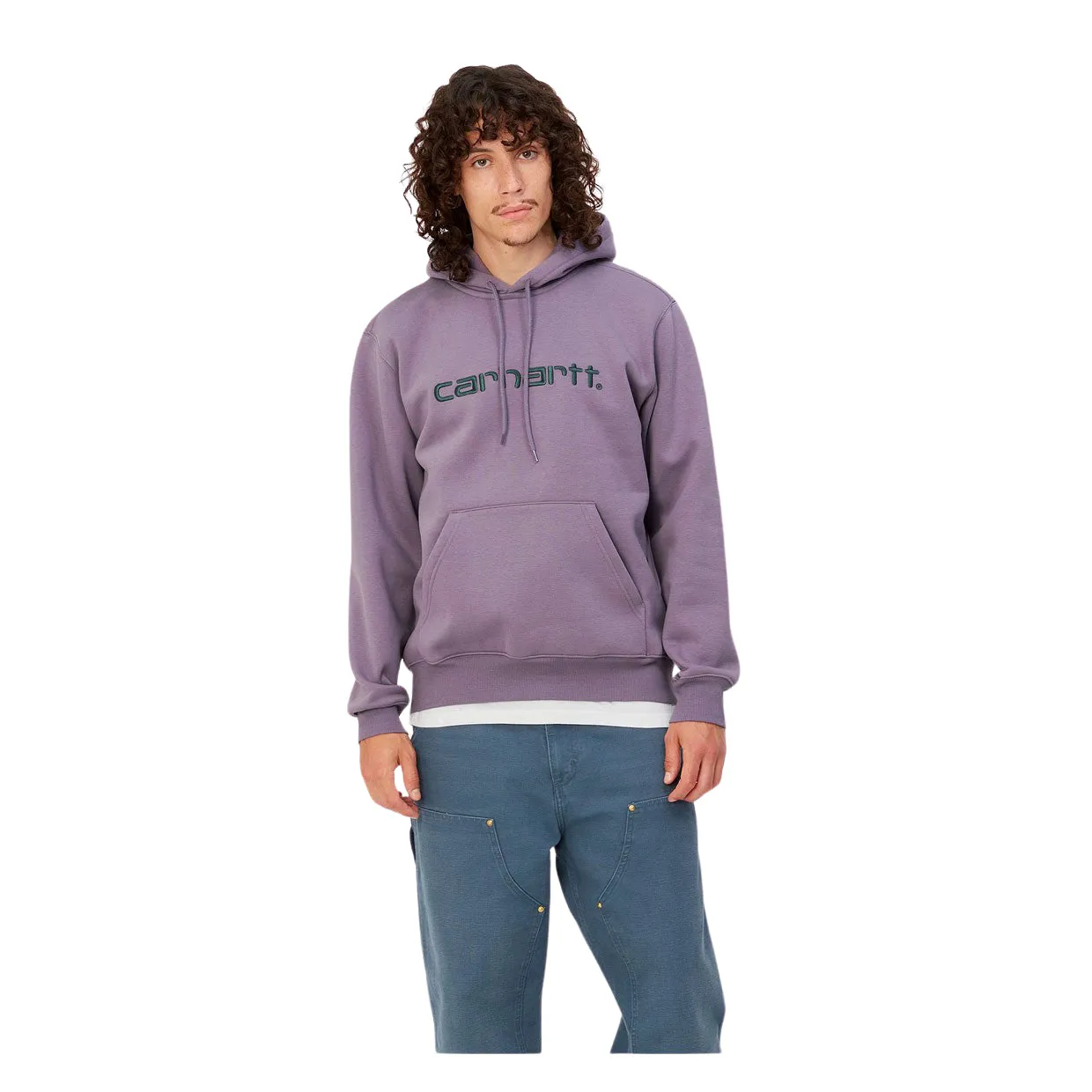 Felpa Uomo Carhartt WIP Hooded Sweat Viola