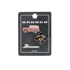 Ford Bronco Vintage Enamel Pin Set